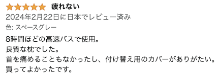 ネックピロー  予備カバー付き